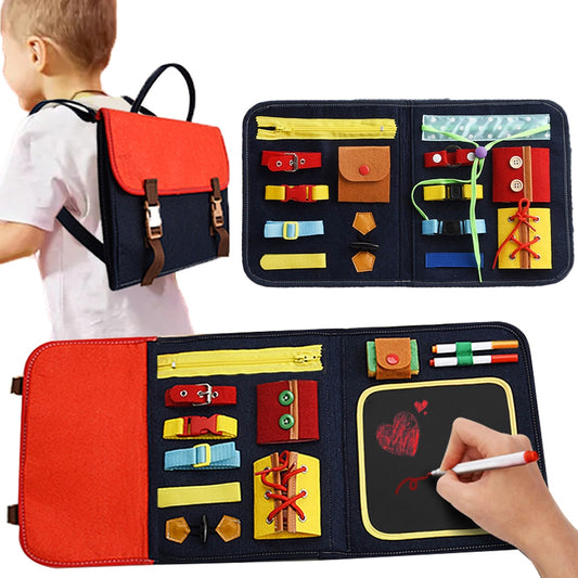 Activity bag with fun and educational functions Montessori style