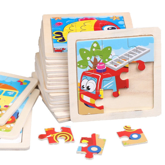 Colorful and simple children's puzzles