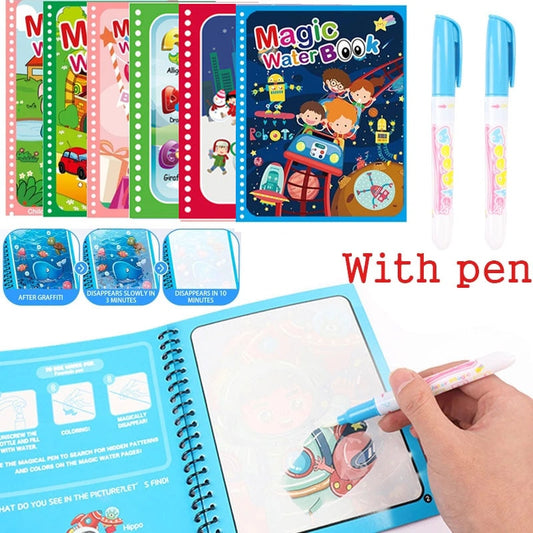 Magic drawing books with water pen